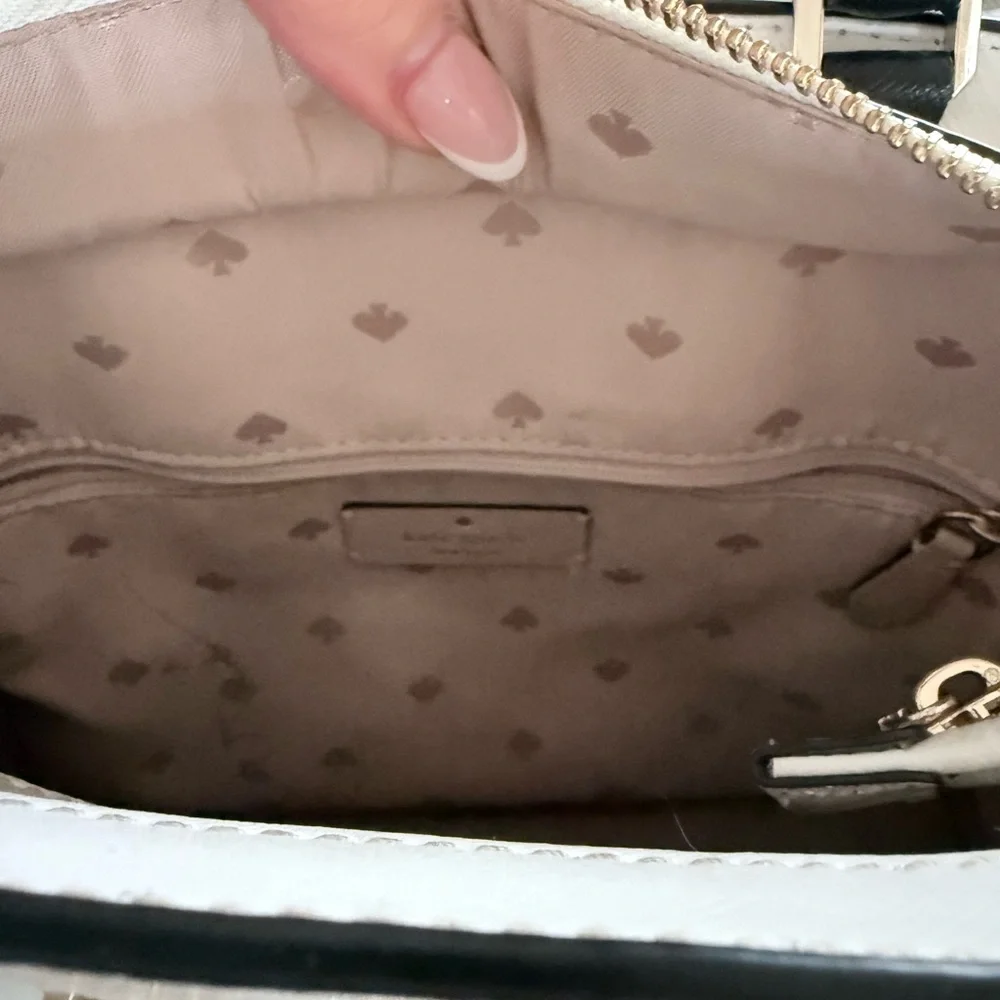 Kate Spade New York | Blush Nude Colorblock Leather Satchel - Picture 6 of 10